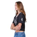 Ultra Game WNBA Official Womens Super Soft Mesh Crop Top T-Shirt, Las Vegas Aces, Team Color, Small