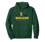 Oakland Baseball Vintage Minimalist Retro Baseball Lover Pullover Hoodie