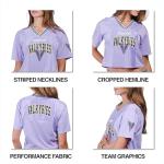 Ultra Game WNBA Official Womens Super Soft Mesh Crop Top T-Shirt, Las Vegas Aces, Team Color, Small