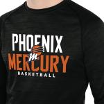 Holloway WNBA Phoenix Mercury All-Pro Long Sleeve Tee - Moisture-Wicking Athletic Shirt, Basketball Fan Gear, Multi, 3X-Large