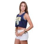 Ultra Game WNBA Official Womens Crop Top Pre-Game Tank Top, Chicago Sky, Team Color, Small