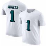 Gridiron Grip Jalen Hurts Philadelphia Football Shirt 100% Cotton Jersey #1 (Medium, White)
