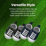 Baby Fanatic Unisex-Baby Pre-Walker High Tops Pittsburgh Steelers - NFL Baby Shoes, Steelers Baby Apparel