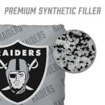 YouTheFan Officially-Licensed NFL Las Vegas Raiders Set of 4 Cornhole Bags - All Weather Regulation 6” x 6” Size - 16oz Weight - Designed in USA