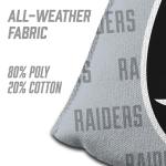 YouTheFan Officially-Licensed NFL Las Vegas Raiders Set of 4 Cornhole Bags - All Weather Regulation 6” x 6” Size - 16oz Weight - Designed in USA