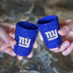 Rico Industries NFL Football New York Giants 2oz Ceramic Shot Glass for Fans, Laser Engraved In Team Color Single Shot Glass