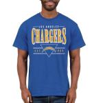 Los Angeles Chargers NFL Established Retro - Adult Short Sleeve Fan T-Shirt for Men & Women