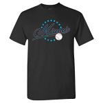 Miami Baseball Vintage Men's Fan T-Shirt (Black Shirt, M)