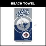 Northwest NHL Winnipeg Jets Microfiber Beach Towel, 30 x 60 Inches – Quick Dry, Sand Resistant, Lightweight, Highly Absorbent, Incisor Design