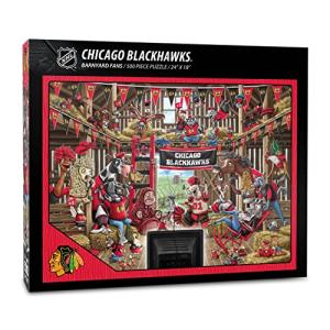 YouTheFan NHL Chicago Blackhawks Barnyard Fans 500pc Puzzle