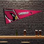Rico Industries NFL Football Arizona Cardinals Primary 12" x 30" Felt Wall Décor Pennant - Great for Home/Bed Room/Man Cave Décor