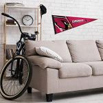 Rico Industries NFL Football Arizona Cardinals Primary 12" x 30" Felt Wall Décor Pennant - Great for Home/Bed Room/Man Cave Décor