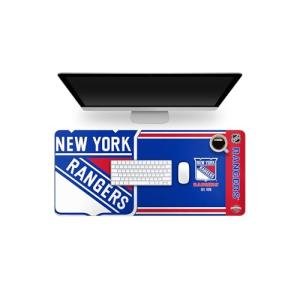 FOCO NHL Official Established Primary Logo Wordmark Home Office Desk Pad Mouse Pad Mat 35" x 16" (New York Rangers, New York Rangers)