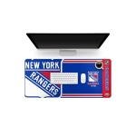 FOCO NHL Official Established Primary Logo Wordmark Home Office Desk Pad Mouse Pad Mat 35" x 16" (New York Rangers, New York Rangers)