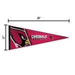 Rico Industries NFL Football Arizona Cardinals Primary 12" x 30" Felt Wall Décor Pennant - Great for Home/Bed Room/Man Cave Décor