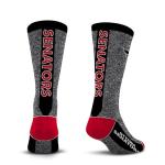 For Bare Feet NHL OTTAWA SENATORS Marble MVP Crew Sock Team Color LARGE