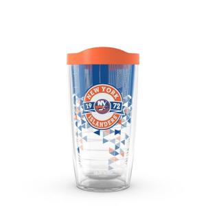 Tervis Classic Tritan 16oz Classic Tumbler with Travel Lid | NHL® New York Islanders® - Shatter | Made in America, BPA/PFAS Free, Keeps Drinks Hot or Cold