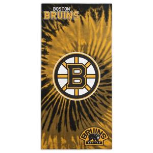Northwest NHL Boston Bruins Psychedelic Beach Towel, Cotton Polyester Blend Lightweight Bath, Pool, Swim, Travel Fan Gear, 30 x 60 Inch