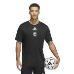 adidas Men's Standard Short Sleeve Pre-Game T-Shirt, Black/Austin Fc