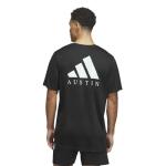 adidas Men's Standard Short Sleeve Pre-Game T-Shirt, Black/Austin Fc