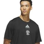 adidas Men's Standard Short Sleeve Pre-Game T-Shirt, Black/Austin Fc