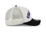 New Era MLB Chrome Arch 9FORTY M-Crown A-Frame Trucker Mesh Adjustable Snapback Hat One Size Fits All - Colorado Rockies - Black