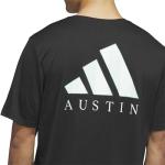adidas Men's Standard Short Sleeve Pre-Game T-Shirt, Black/Austin Fc