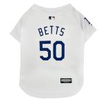MLBPA - Mookie Betts, Markus Lynn #50 Pet Jersey - MLB LA Dodgers Mesh, Large