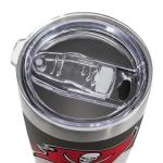 Rico Industries NFL Football Tampa Bay Buccaneers 20oz Stainless Steel Tumbler with Lid - Great For Coffee, Tea, Water or Cocktails
