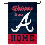Atlanta Braves Welcome To Our Home Double Sided Garden Flag