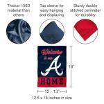 Atlanta Braves Welcome To Our Home Double Sided Garden Flag