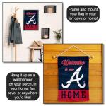 Atlanta Braves Welcome To Our Home Double Sided Garden Flag