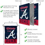 Atlanta Braves Welcome To Our Home Double Sided Garden Flag