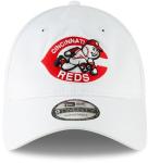 New Era Unisex-Adult MLB Core Classic 9TWENTY White Home Adjustable Hat Cap One Size Fits All - Cincinnati Reds White