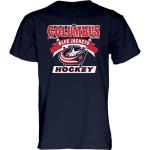 Columbus Blue Jackets NHL Officially Licensed T-Shirt Retro 90's Hockey Team Color, Large