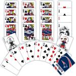 Masterpieces NFL New England Patriots Playing Cards - Premium Quality, Educational, and Fun Activity for Kids and Families - Great Gift Idea for Holidays, Birthdays, and Everyday Playtime