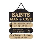FOCO New Orleans Saints NFL Mancave Team Logo Man Cave Hanging Wall Sign