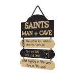 FOCO New Orleans Saints NFL Mancave Team Logo Man Cave Hanging Wall Sign