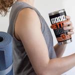 Rico Industries NFL Football Chicago Bears "GOOD. BETTER. BEST." 20oz Stainless Steel Tumbler with Lid - Great For Coffee, Tea, Water or Cocktails