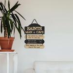 FOCO New Orleans Saints NFL Mancave Team Logo Man Cave Hanging Wall Sign