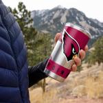 Rico Industries NFL Football Arizona Cardinals 20oz Stainless Steel Tumbler with Lid - Great For Coffee, Tea, Water or Cocktails