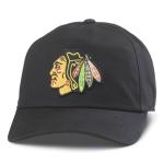 AMERICAN NEEDLE Unisex Chicago Blackhawks Officially Licensed NHL Roscoe Adjustable Snapback Baseball Hat (EM009A-CBH-BLK)