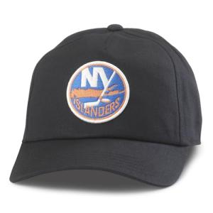 AMERICAN NEEDLE Unisex New York Islanders Officially Licensed NHL Roscoe Adjustable Snapback Baseball Hat (EM009A-NYI-BLK)