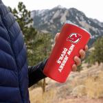 Rico Industries NHL Hockey New Jersey Devils 18oz Soft Touch, Easy Grip Tumbler