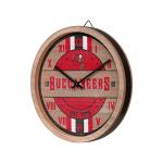 FOCO Tampa Bay Buccaneers NFL Barrel Wall Clock