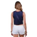 Ultra Game WNBA Official Womens Crop Top Pre-Game Tank Top, Connecticut Sun, Team Color, Small
