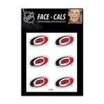 NHL Carolina Hurricanes Face Tattoos, Team Colors, One Size