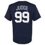 Outerstuff Aaron Judge New York Yankees MLB Kids Youth 8-20 Official Player Name & Number Jersey T-Shirt (US, Numeric, Size: 8, Regular, Navy)