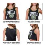 Ultra Game WNBA Official Womens Crop Top Pre-Game Tank Top, Los Angeles Sparks, Team Color, Small