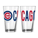 logobrands MLB Overtime 16oz Pint Glass (Chicago Cubs)